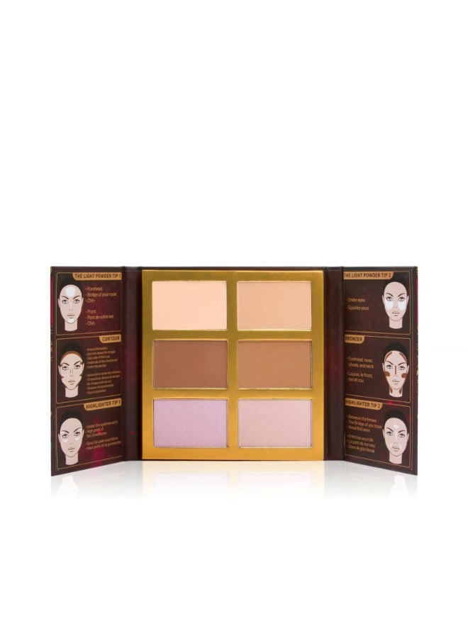 J. كاتس J.Cats Symphony Face Obsession Highlight, Contour & Bronzer Palette 101 - Image 2